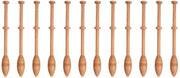 Set di chiusura in legno da 12 pezzi - Antico/Vintage - Adatto per principianti - Attrezzatura per tessitura - Ideale per progetti di fai da te