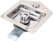 Inserimento di Slot di Sicurezza - Chiusura della Cassa degli Attrezzi - Chiusura della Porta del Trailer - Chiusura con Manubrio a T - Inox - 2 Chiavi - 120 x 125 x 50 mm - Cassetto di Chiusura della Porta