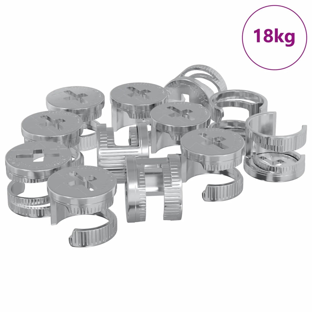 Dadi con bloccaggio a cam 8372 pz Argento Metallo CFW1241000