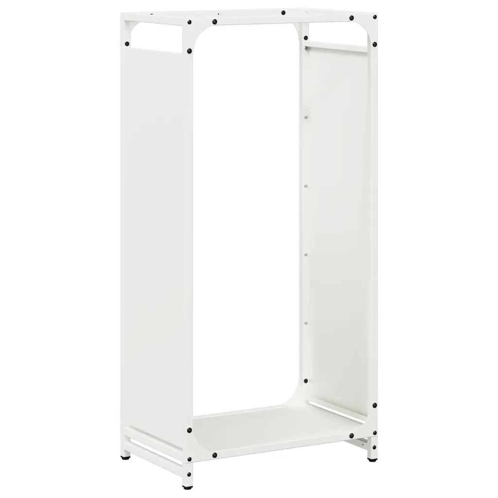 Rastrelliera per Legna da Ardere Bianca 44x28x90 cm 864208