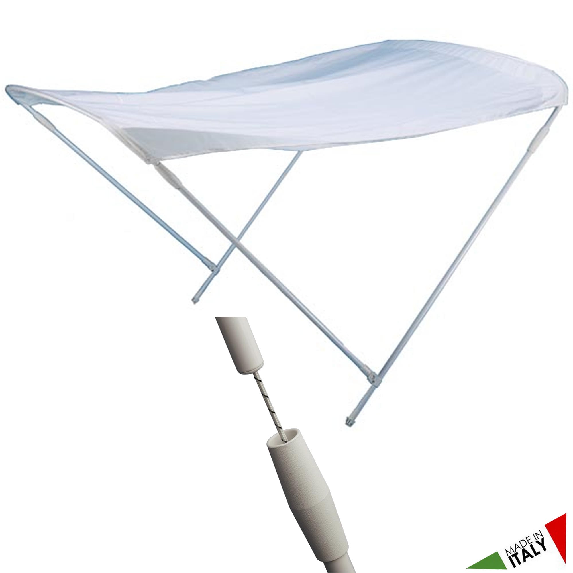 Tendalino cappotina 2 archi alluminio strong 130x180x110