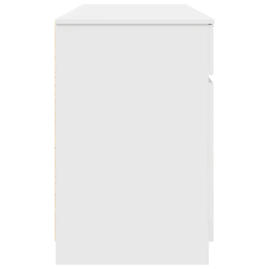 Scrivania con porta Bianco 140 x 49 x 76 cm Legno multistrato 3328507