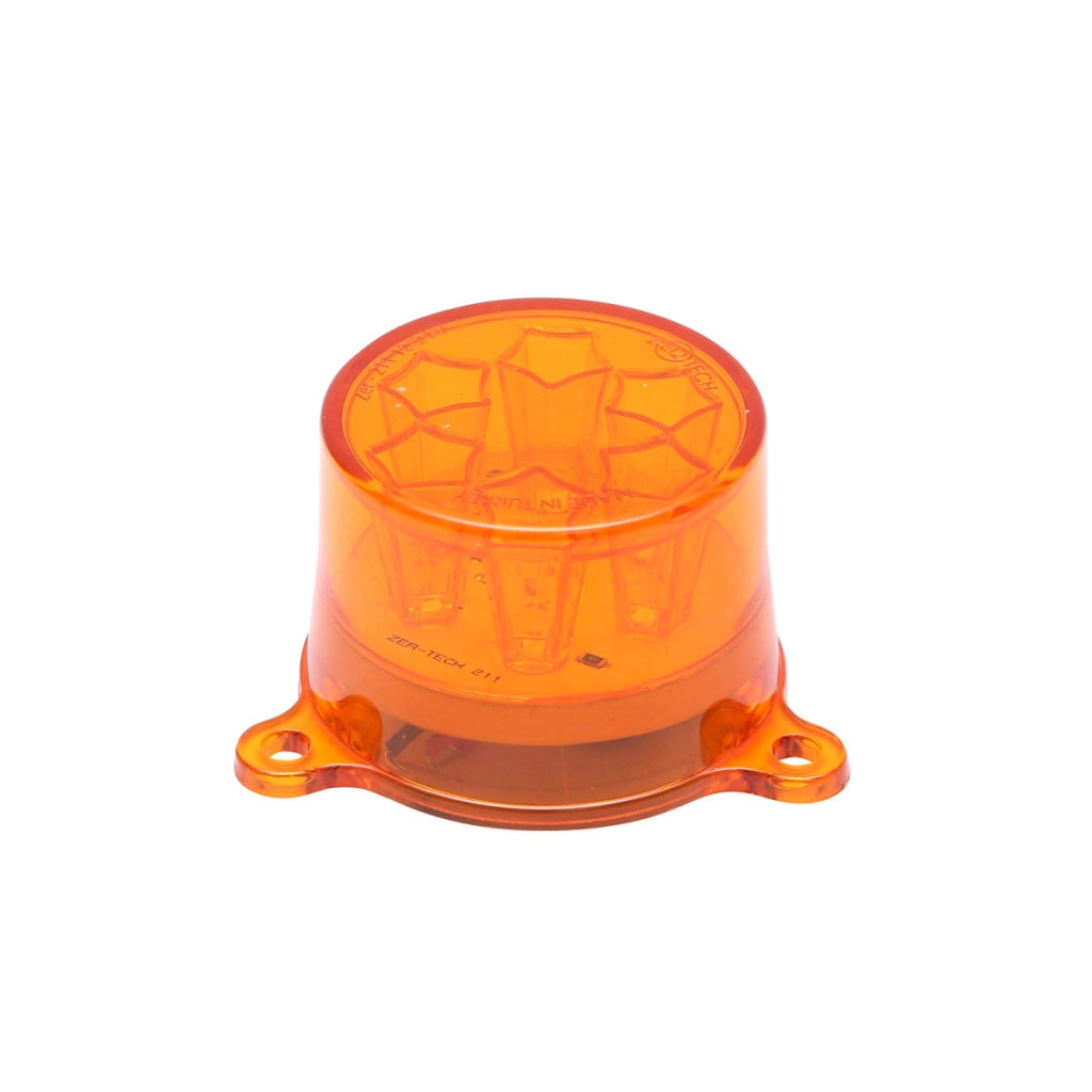 Lampada LED rotonda universale, 12/24V, gialla, Breckner Germany.