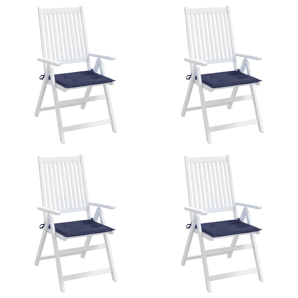 Cuscini per Pallet 4 pz Blu Marino 40x40x3 cm in Tessuto Oxford 378359