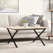 Telaio Gambe a X per Tavolino da Salotto 70x60x43 cm in Acciaio