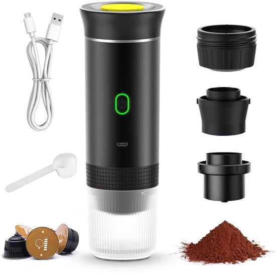 Macchina da Caffè Portatile - Macchina Espresso Elettrica - Pratica e Portatile - Mini Capsule Macchina da Caffè - Per Casa e in Movimento - Adatta per viaggi di lavoro