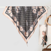 Nuova sciarpa da donna in seta stampata, stile coreano, sciarpa decorativa alla moda e versatile.