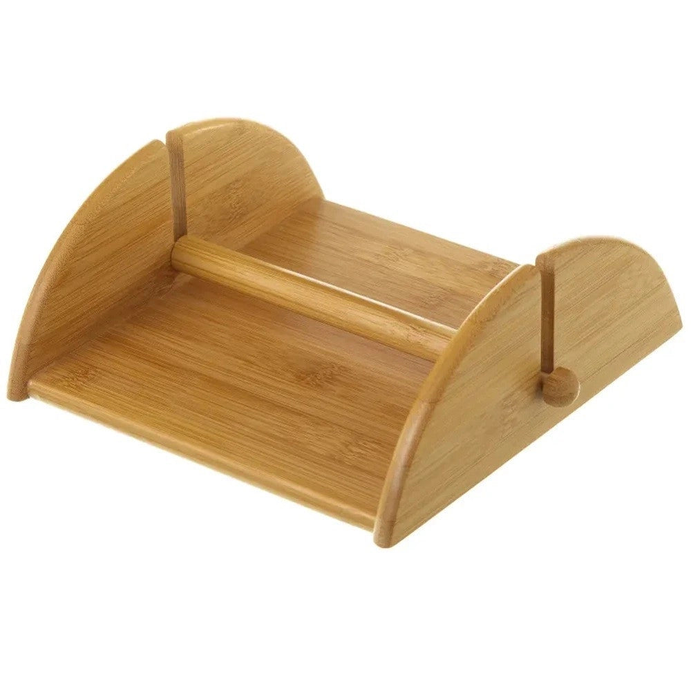Trade Shop - Portatovaglioli In Bambù Con Fermo Porta Tovaglioli Da Tavola Supporto Da Cucina -