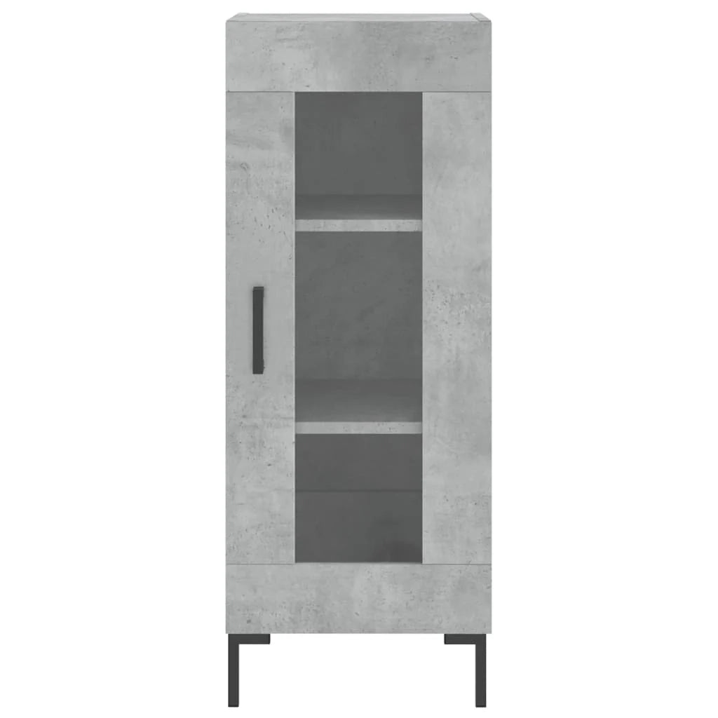 Buffet credenza cassettiera mobiletto mobile contenitore organizer per cucina soggiorno salotto alto 34,5 x 34 x 180 cm legno ingegnerizzato grigio 02_0034394