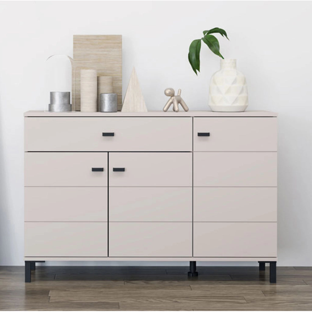 Madia Djanet, Credenza un Cassetto, 116x35x78h cm Bianco Crema