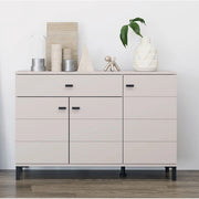 Madia Djanet, Credenza un Cassetto, 116x35x78h cm Bianco Crema