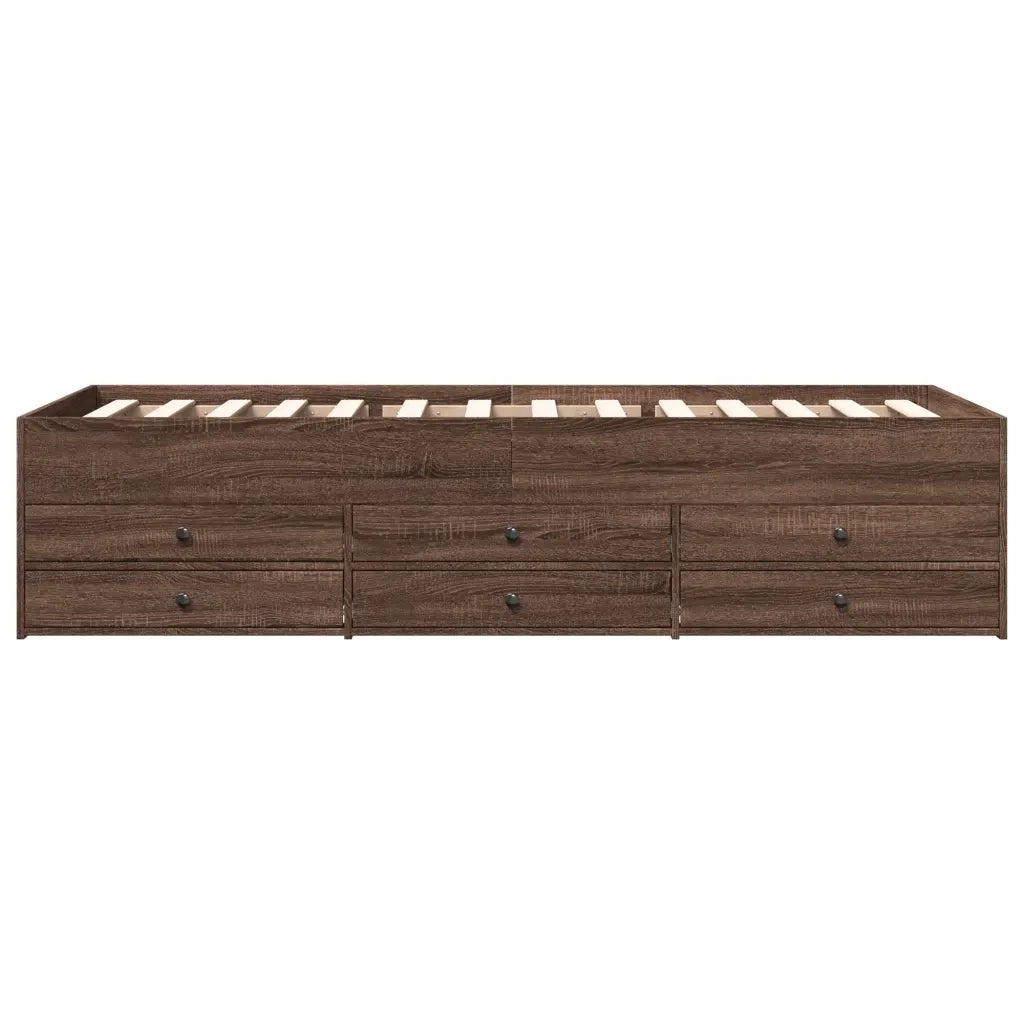Divano Letto con Cassetti senza Materasso 100x200 cm 3280873