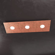 ECCENTRIC APPLIQUE-PLAFONIERA 3 LUCI FOGLIA RAME 1156-3L-FR