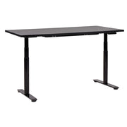 Scrivania regolabile in altezza elettricamente nero 160 x 72 cm Struttura in acciaio verniciato a polvere