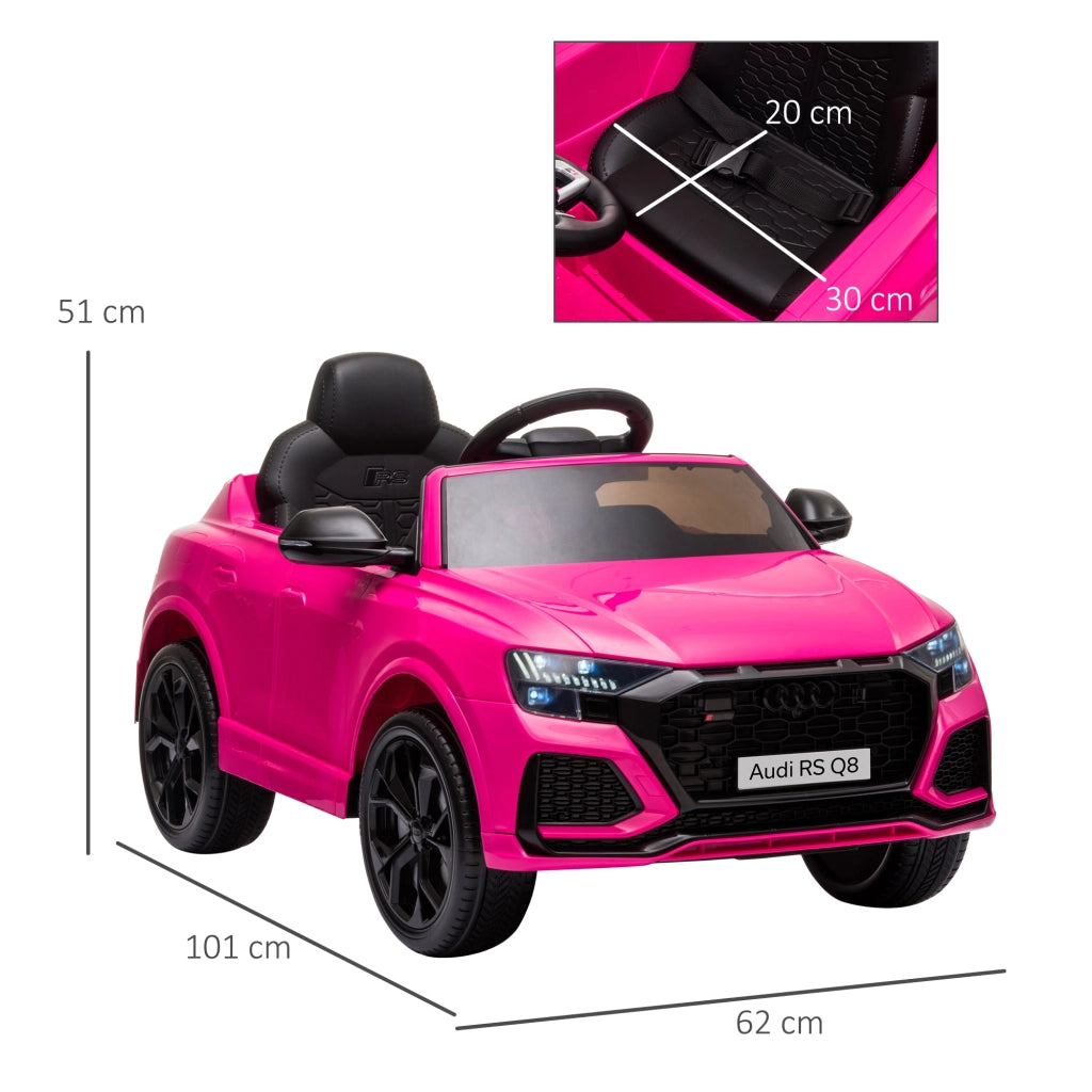 Auto elettrica bambini Audi RS Q8 ¨C zephmum ¨C rosa