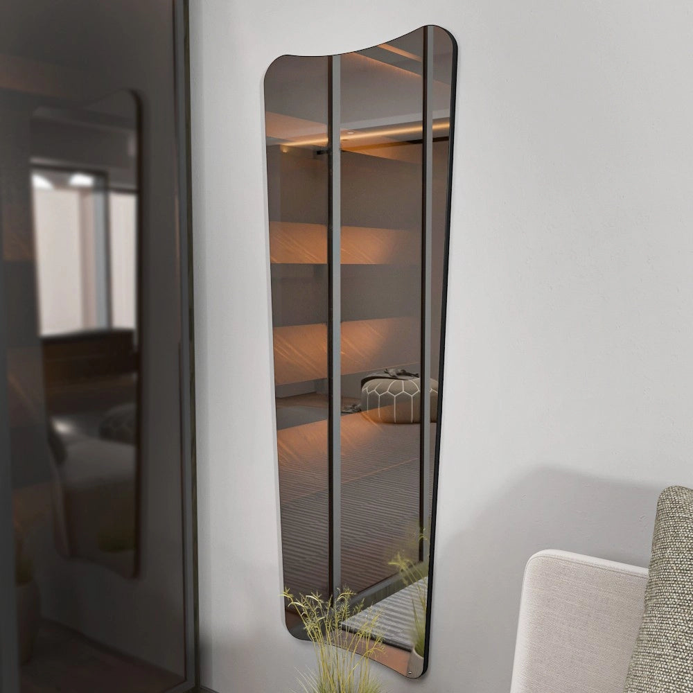 Specchio per cavalli in legno "Vitros" - 55 x 2 x 150 cm - Trasparente