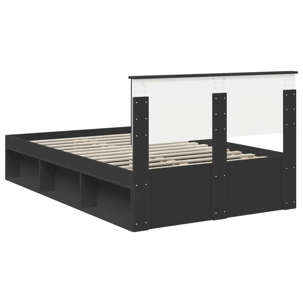 Struttura del letto Nero 135 x 190 cm Legno multistrato 3407887