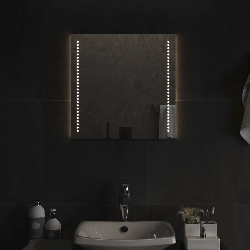 Specchio da bagno LED Trasparente 50 x 50 cm vetro temperato 42045770