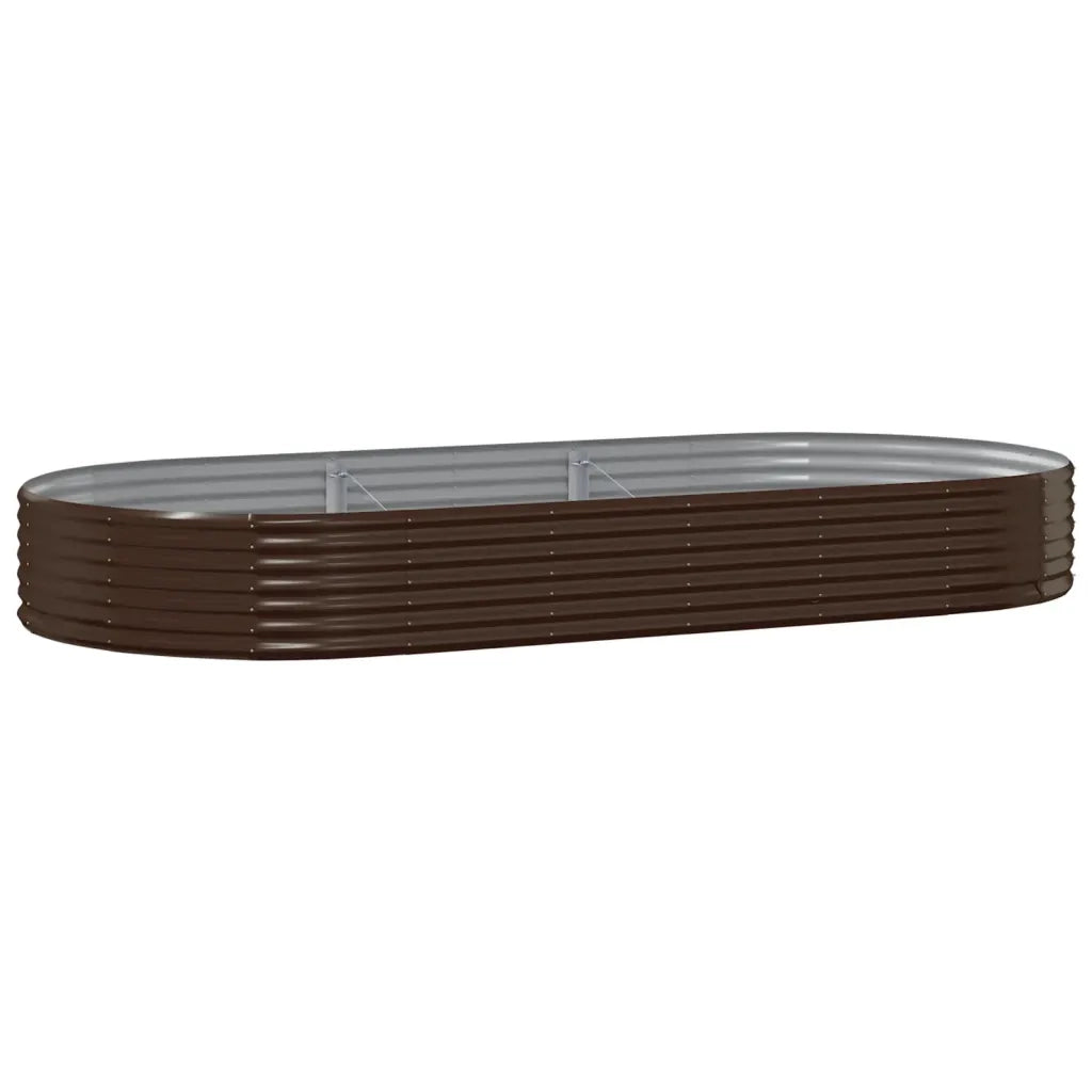 Vaso Giardino Acciaio Verniciato a Polvere 296x140x36cm Marrone cod mxl 66821