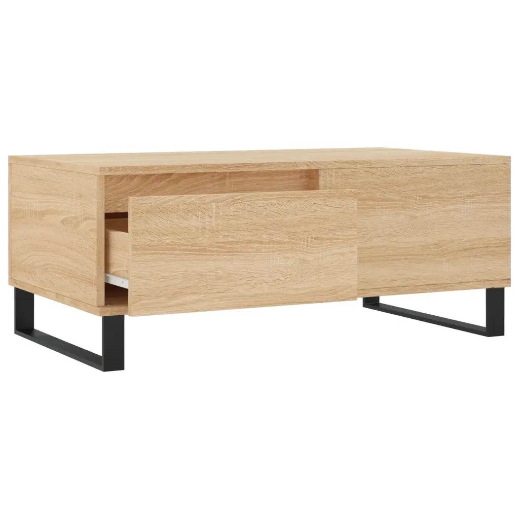 Tavolino Salotto Rovere Sonoma 90x50x36,5 cm Legno Multistrato 830815