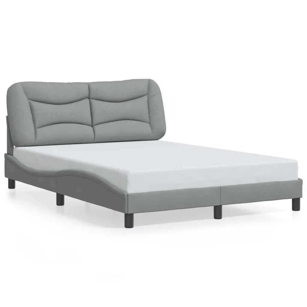 Giroletto con LED senza Materasso Grigio Chiaro 140x190 cm