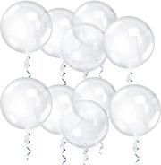 Ballooncini giganti 50 cm - 10 pezzi - Translucidi - Palloncini per feste - Matrimonio - Sostenibili e inodore