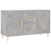 Credenza | Madia | Buffet da pranzo | Armadio da pranzo Grigio Cemento 100x36x60 cm in Legno Multistrato