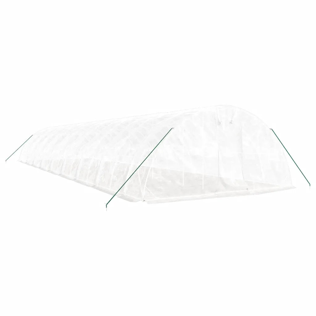 Serra con Telaio in Acciaio Bianco 90 mÂ² 18x5x2,3 m