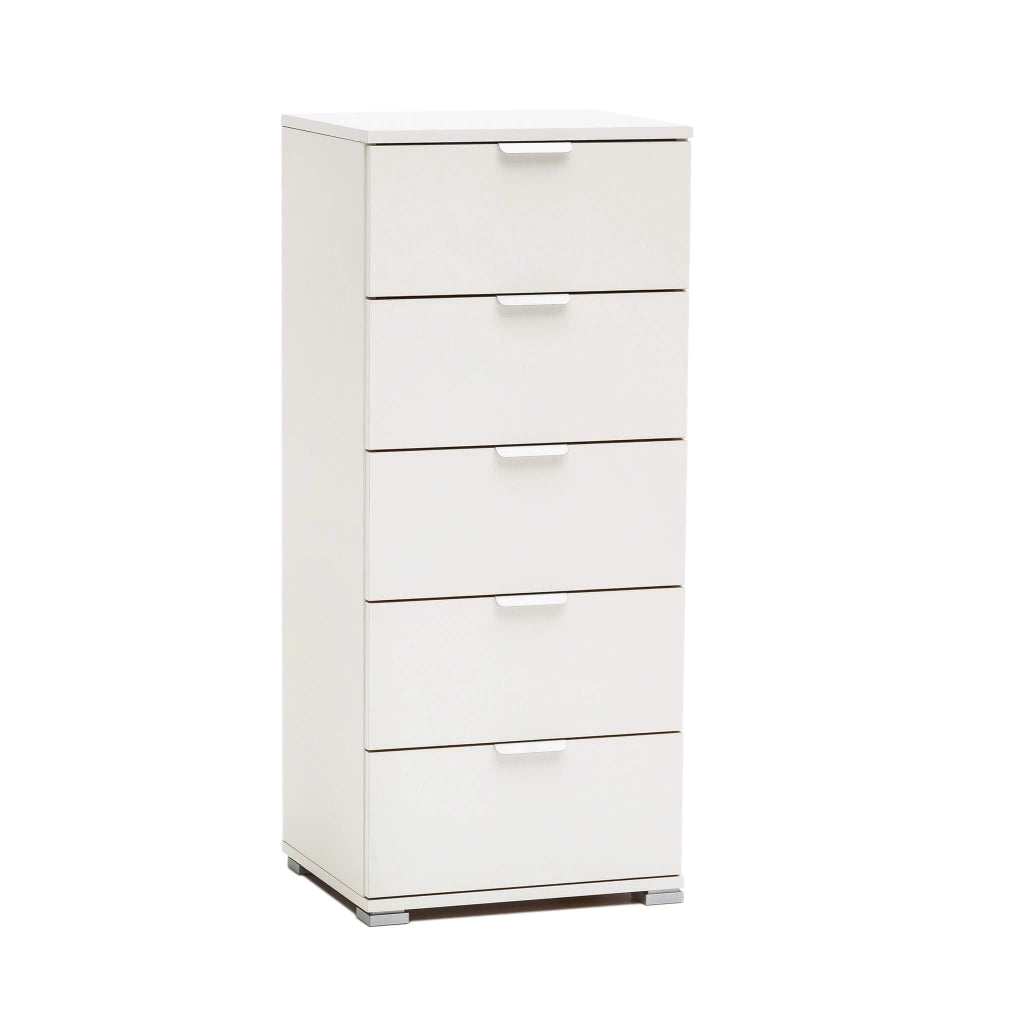 Cassettiera 5 cassetti in Legno Composito cm 45x38x103 - AMBRO