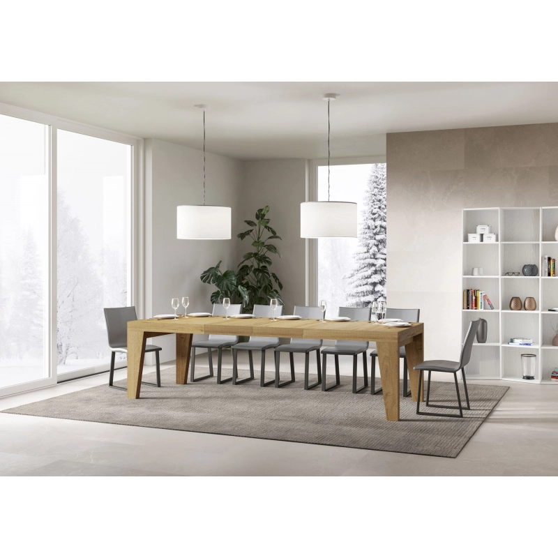 Tavolo allungabile 90x180/284 cm Naxy Premium - Quercia Natura
