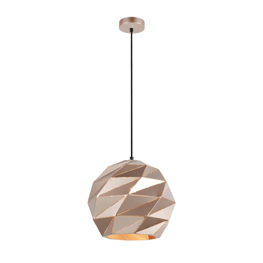 Lampada a sospensione Italux Palermo oro metallo Ø32 E27