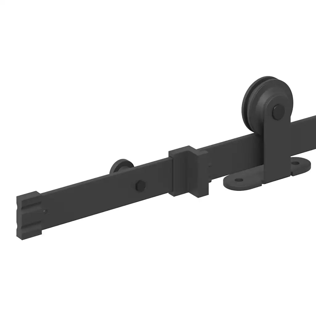 Kit di Binari per Porte Scorrevoli 152,5 cm Acciaio Nero CFW6227594