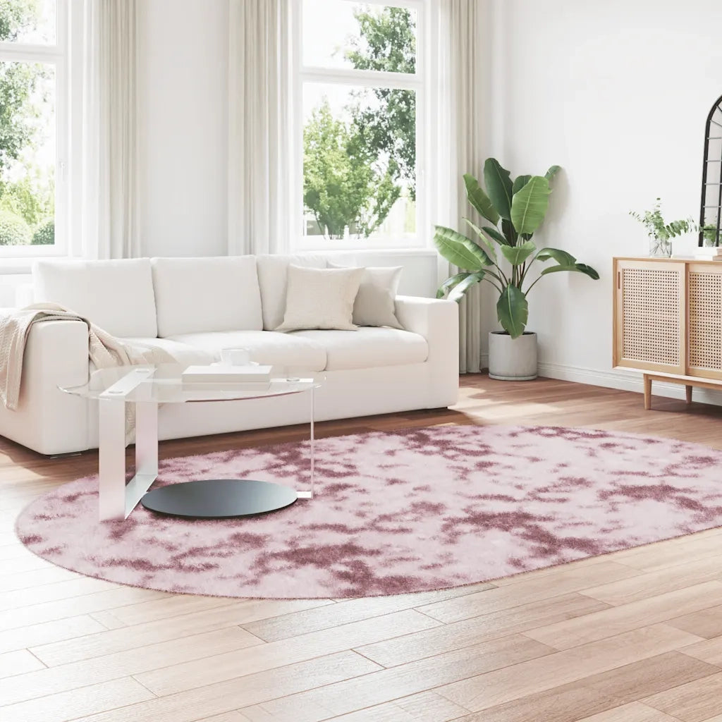 Tappeto Shaggy a Pelo Lungo NAVARRA Rosa Antico 300x200 cm 4102937