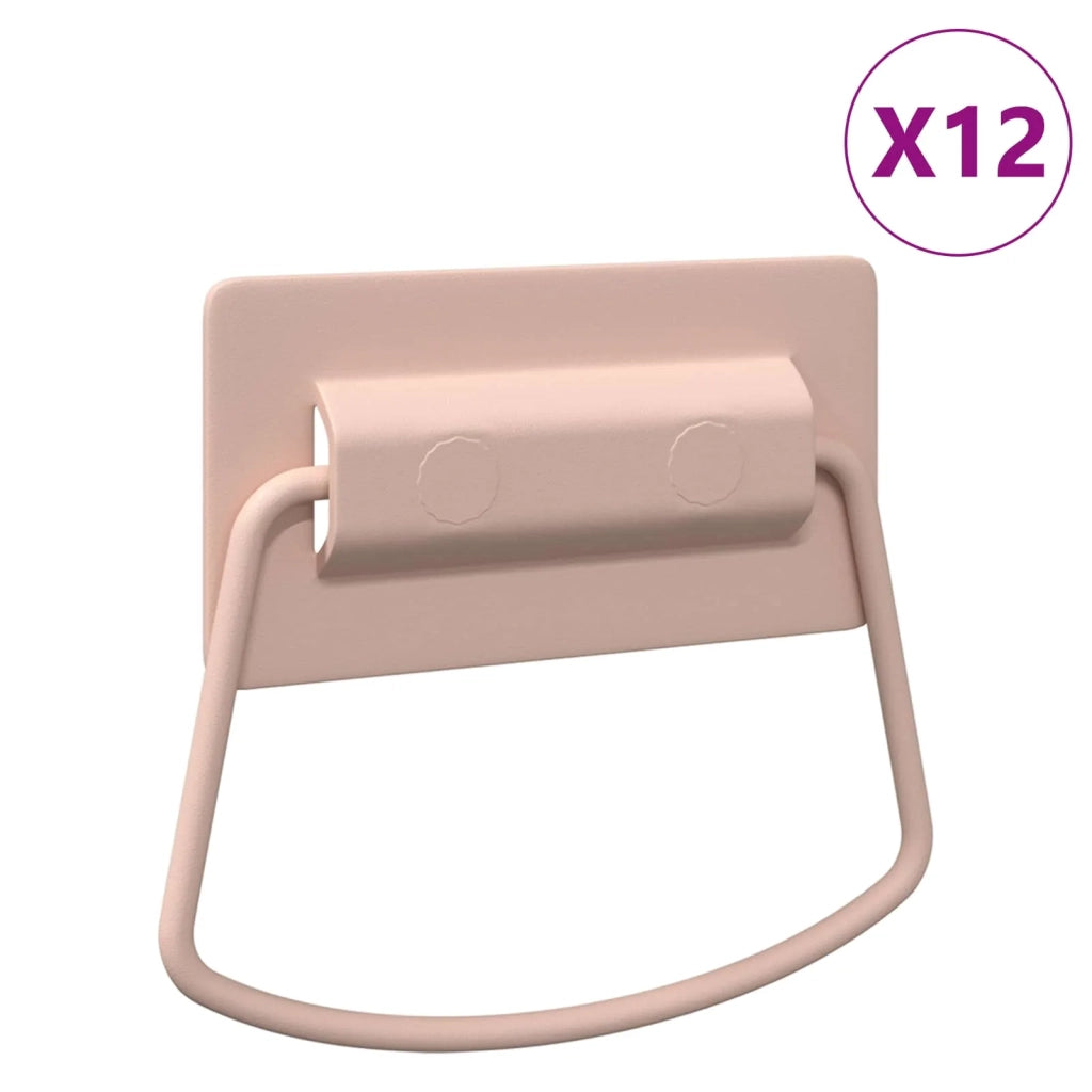 Maniglie per Armadi 12 pz Rosa 85 x 45 mm Metallo CFW8284149