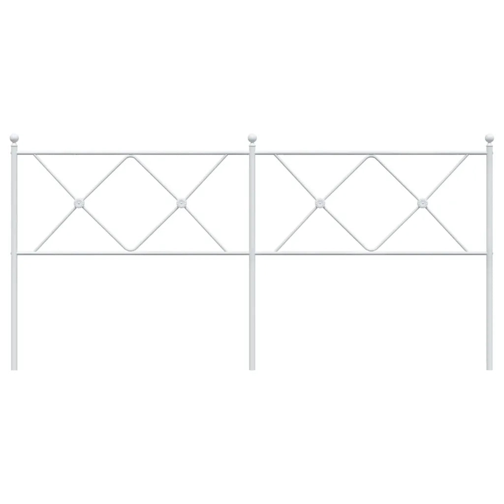 Testiera di Ricambio in Metallo Bianco 180 cm 376587