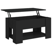 Tavolino da salotto | Tavolino da caff¨¨ | Tavolino da Soggiorno Nero 79x49x41 cm in Legno Multistrato