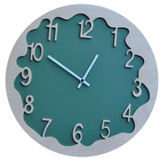 Orologio da Parete Rotondo 48Cm Pirondini Italia Ombre Verde
