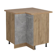 Vicco Mobile ad angolo cucina Calcestruzzo 75.6 cm , PL Rovere