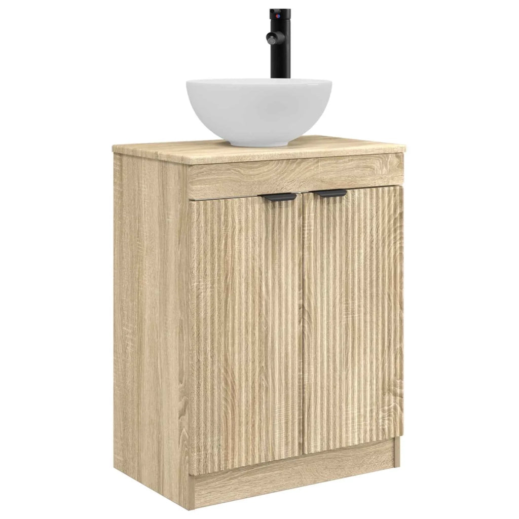 Mobile da bagno con lavabo Rovere Sonoma 54 x 35 x 83 cm 890140