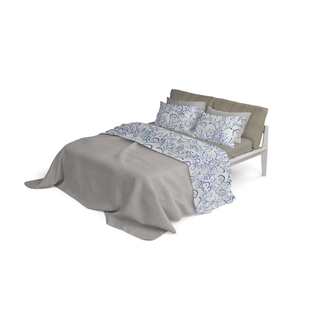Set Lenzuola Singolo con Stampa Sopra Sotto e Federe Ornato Tex