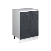 Mobile per mansarda Rion Calce nera/Bianco 60 x 83.8 cm senza inclinazione con 2 ante Vicco