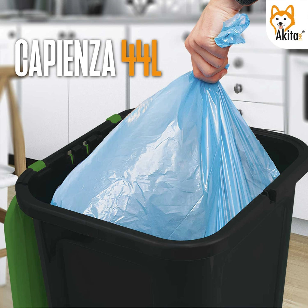 Akitaink Set 3 Pattumiere 44L Differenziata