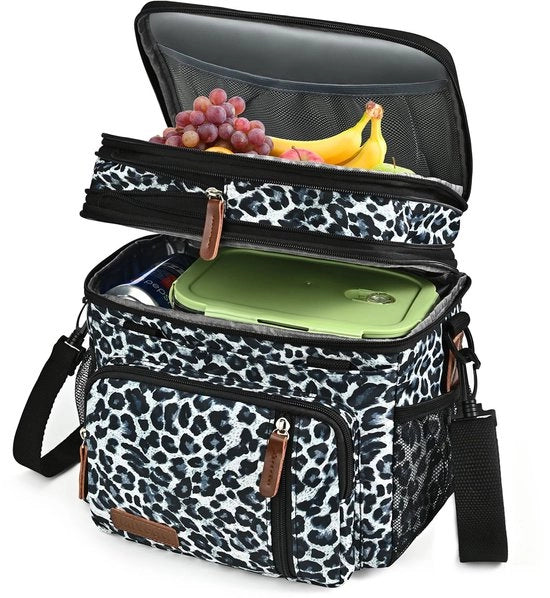 Borsa da Picnic in Doppio Strato per Uomo e Donna, Borsa da Picnic - Borsa da Pranzo Impermeabile per Adulto per Campeggio, Picnic, BBQ, Ufficio