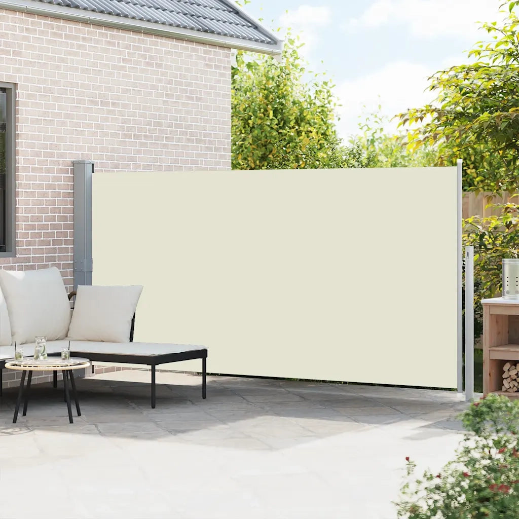 Tenda da Sole | Tenda parasole Laterale Retrattile 160 x 500 cm Crema