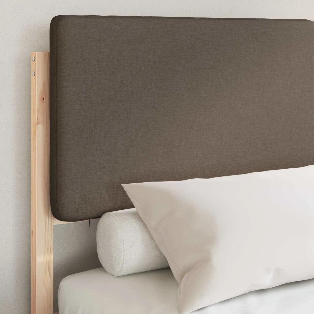 Letto con Testiera Rivestita Talpa 140 x 200 cm Pino massello 3398162