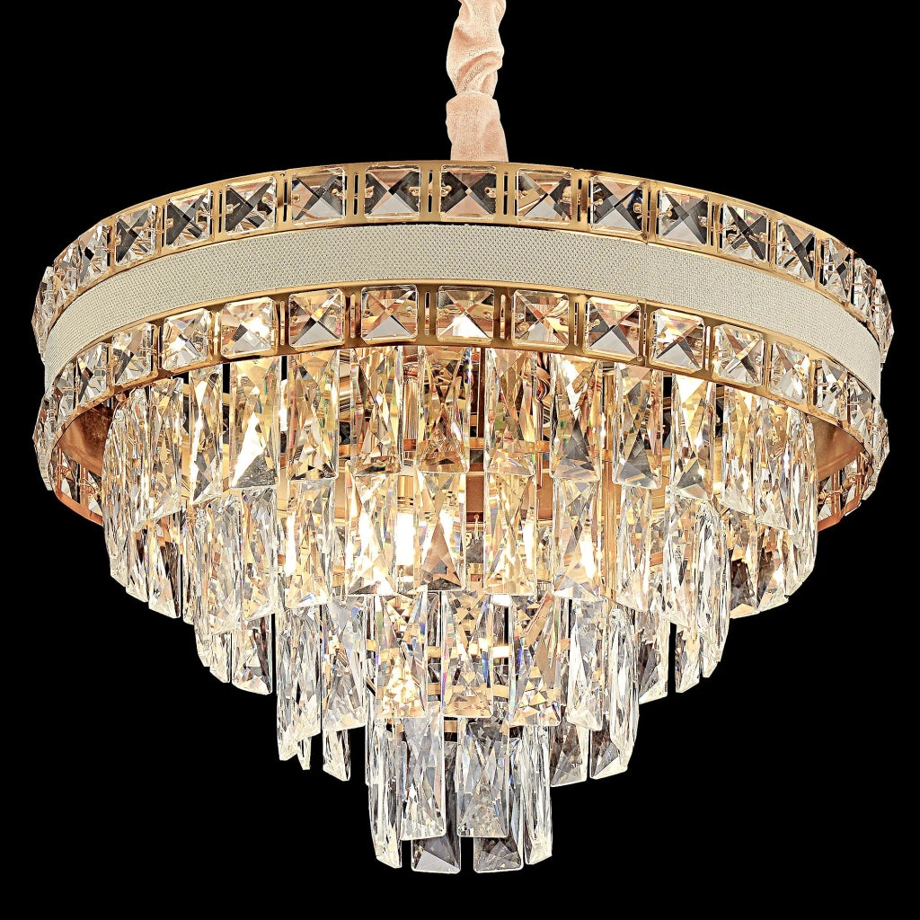 Lampada Cristal G048-cp 50cm Gold