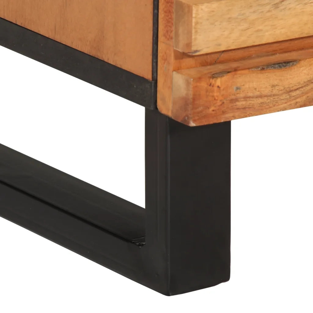 Credenza 60x34x75 cm in Legno Massello di Acacia