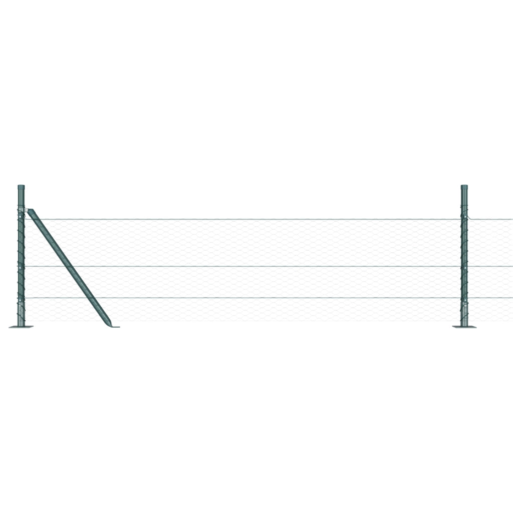 Recinzione Esagonale  Verde 0.5x10 m Acciaio