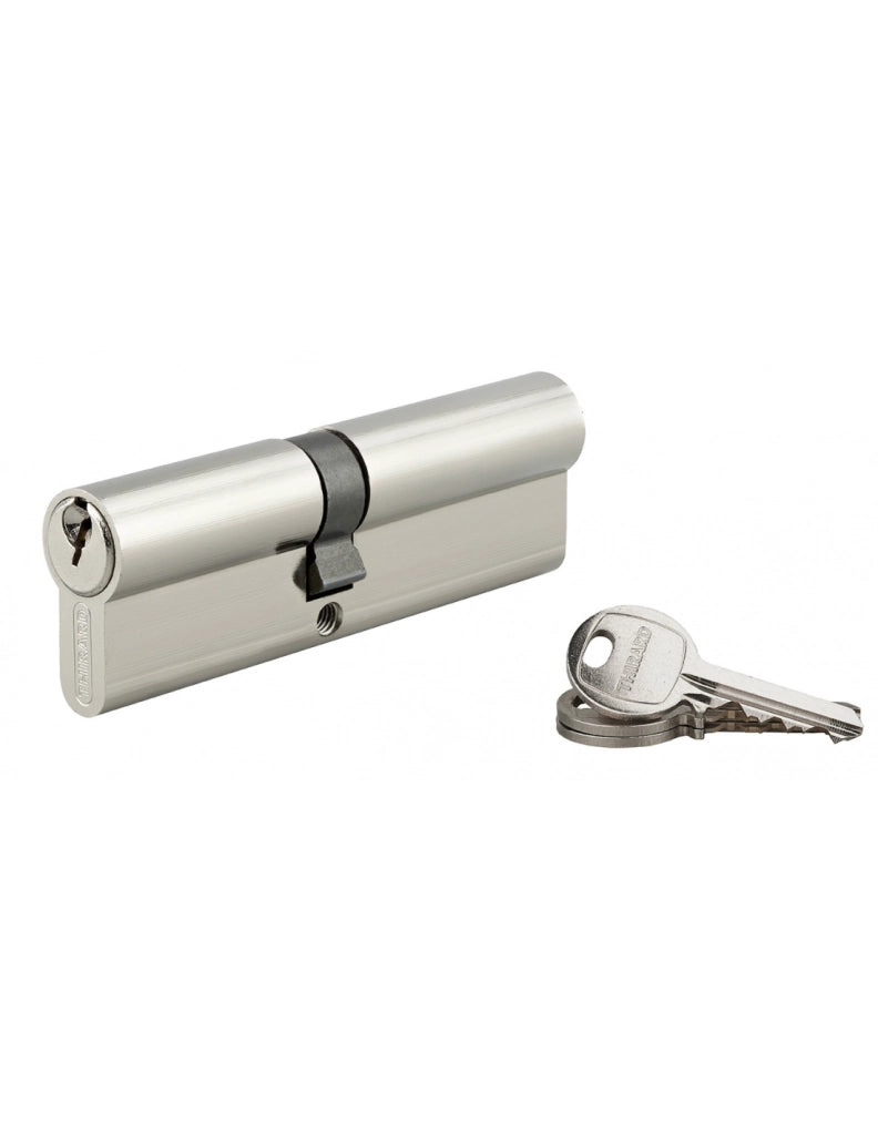 Cilindro europeo SA 45 x 55 mm nichelato, 3 chiavi – THIRARD