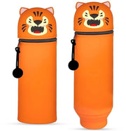 Etui 2-in-1 in Silicone, Custodia per Animali con Panda Capybara Gatto e Tigre, Borsa Soft in Silicone per Ragazze e Ragazzi
